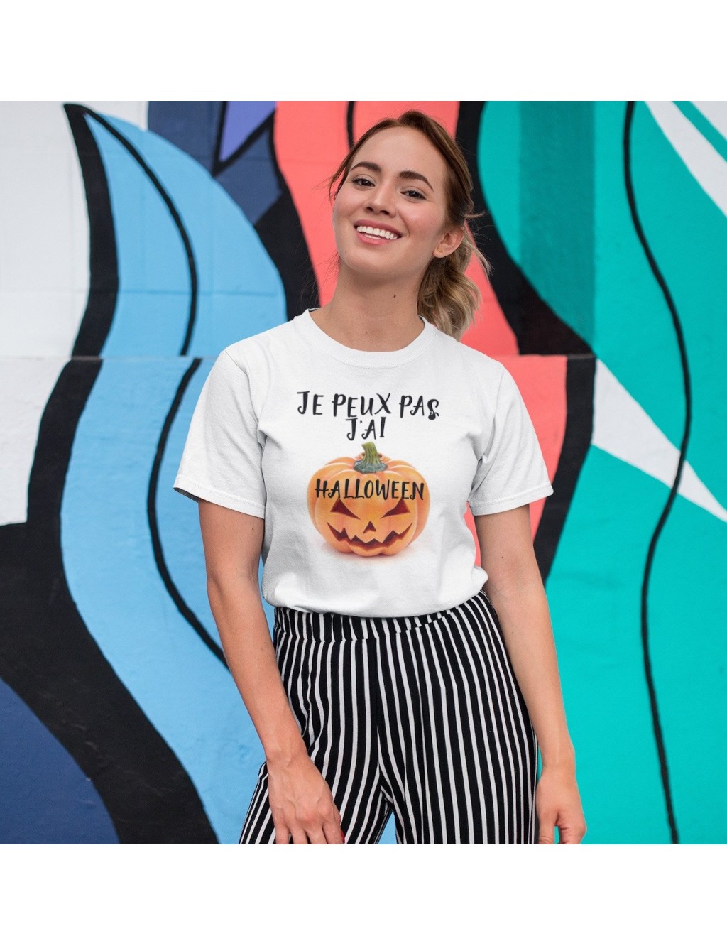 T-shirt femme JE PEUX PAS J'AI HALLOWEEN