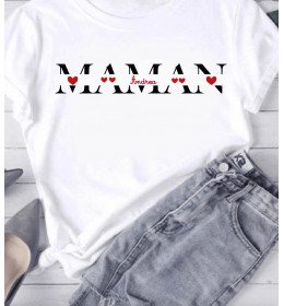 T-shirt Femme À PERSONNALISER MAMAN DE