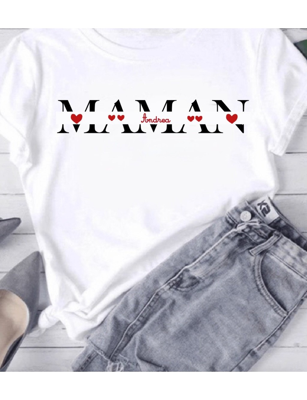 T-shirt Femme À PERSONNALISER MAMAN DE