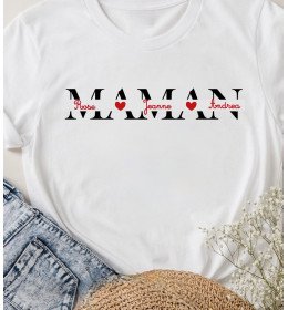 T-shirt Femme À PERSONNALISER MAMAN DE