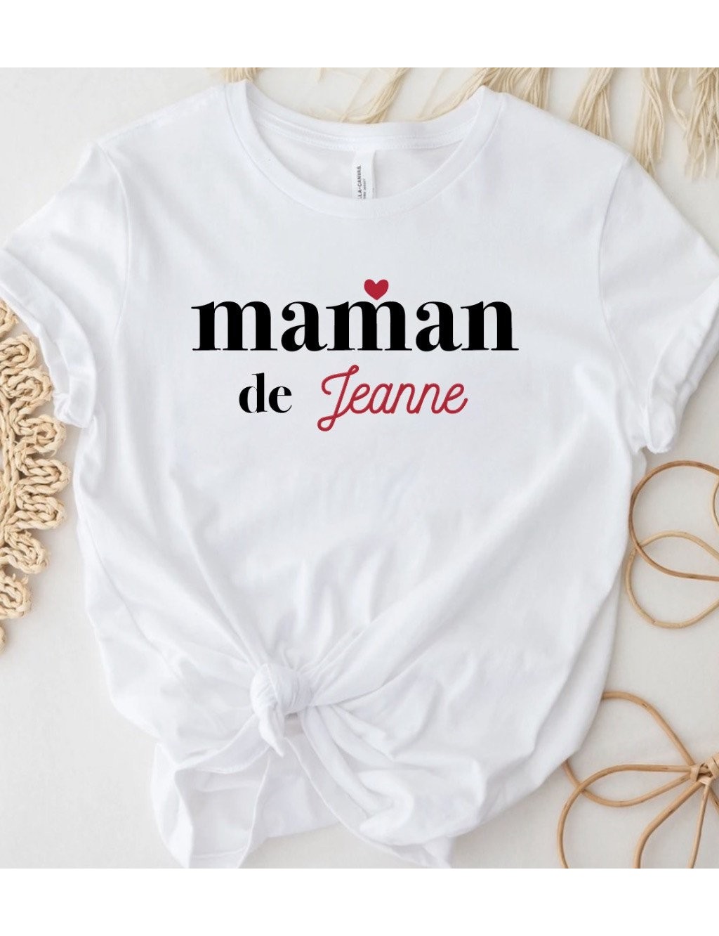 T-shirt Femme à personnaliser Maman Cœur | De Paris