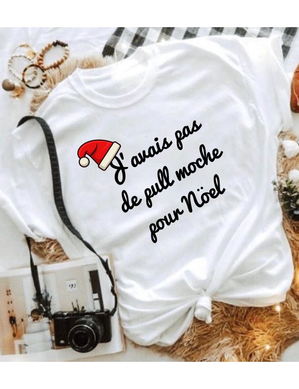T-shirt femme PULL MOCHE NOËL