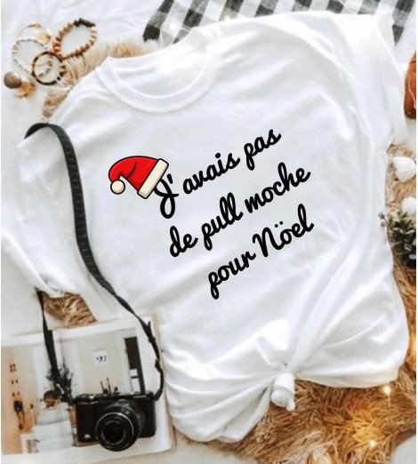 T-shirt femme PULL MOCHE NOËL