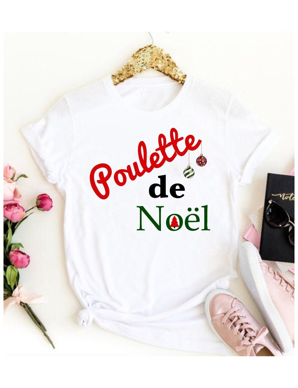 T-shirt femme POULETTE DE NOËL