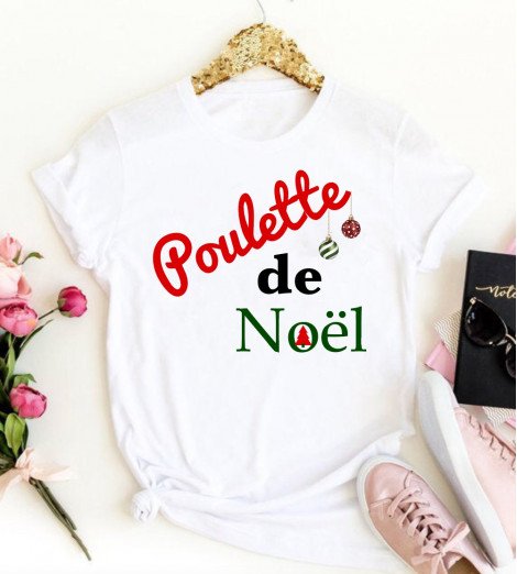 T-shirt femme POULETTE DE NOËL