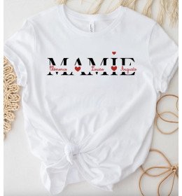 T-shirt Femme À PERSONNALISER MAMIE DE