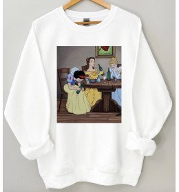 Sweat Femme Blanc Soiree Princesses