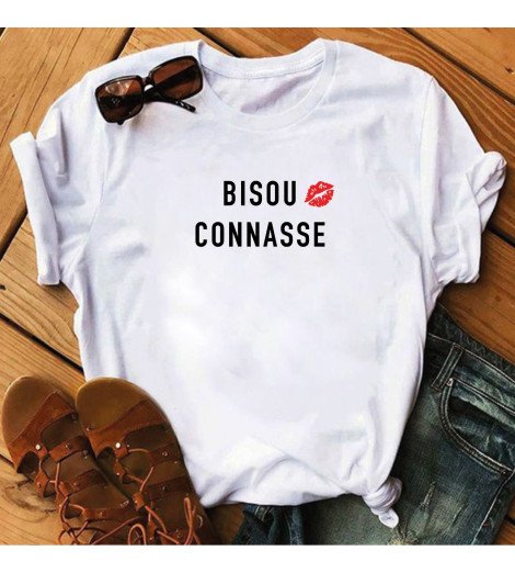 T-shirt femme BISOU CONNASSE