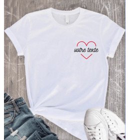 T-Shirt Homme Coeur?? "À Personnaliser"