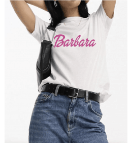 T-Shirt Femme Barbie "À Personnaliser"