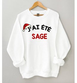 SWEAT femme J'AI ÉTÉ SAGE