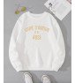 Sweat blanc Femme VIVRE D'AMOUR ET DE À PERSONNALISER