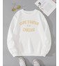 Sweat blanc Femme VIVRE D'AMOUR ET DE À PERSONNALISER