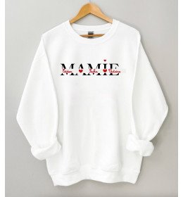 Sweat blanc MAMIE À PERSONNALISER