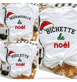 T-Shirt Femme ....... De Noël "À Personnaliser"