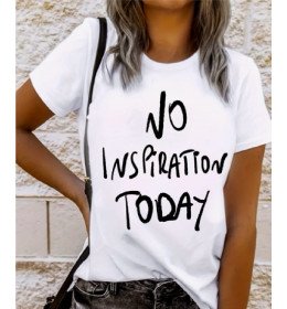 T-shirt femme NO INSPIRATION TODAY