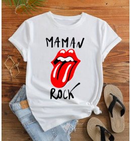 T-shirt femme MAMAN ROCK