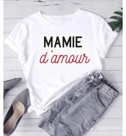 T-shirt femme MAMIE D'AMOUR