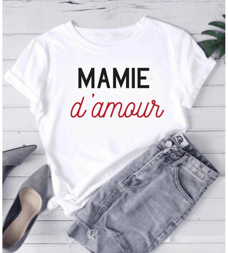 T-shirt femme MAMIE D'AMOUR