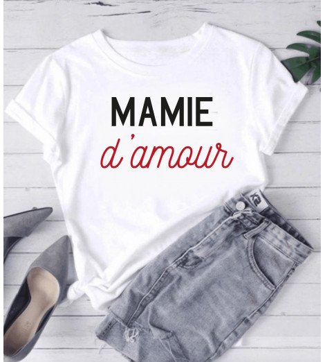 T-shirt femme MAMIE D'AMOUR