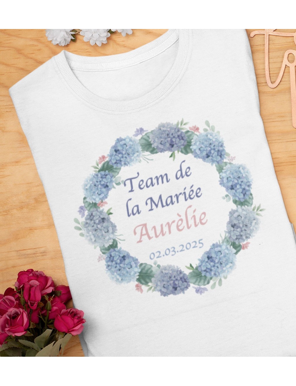 T-shirt femme EVJF À PERSONNALISER "PRINTEMPS"