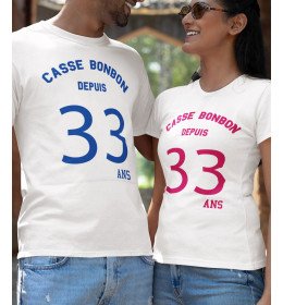 T-shirt femme CASSE BONBON DEPUIS "à personnaliser"