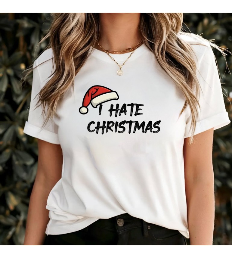 T-shirt femme I HATE CHRISTMAS