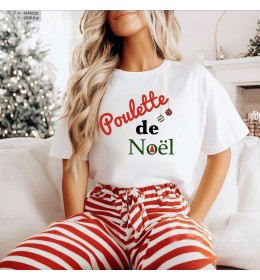 T-shirt femme POULETTE DE NOËL