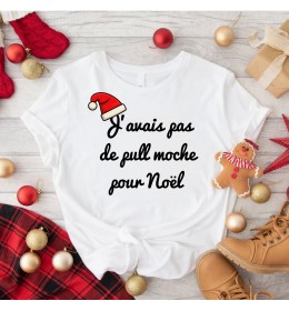 T-shirt femme PULL MOCHE NOËL