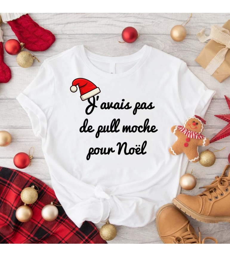 T-shirt femme PULL MOCHE NOËL