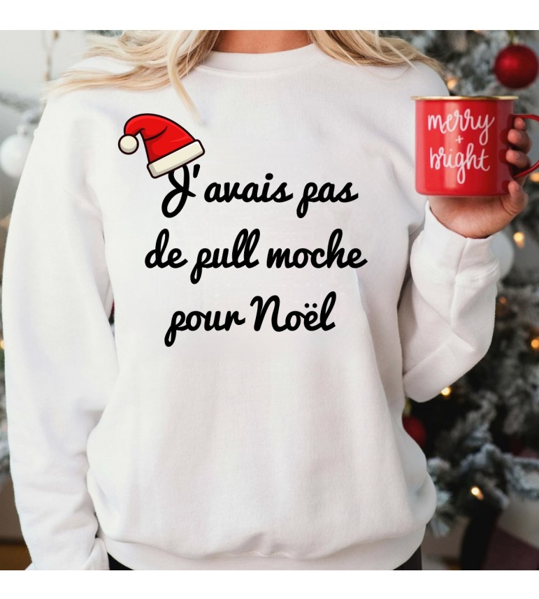 Sweat femme PULL MOCHE NOËL