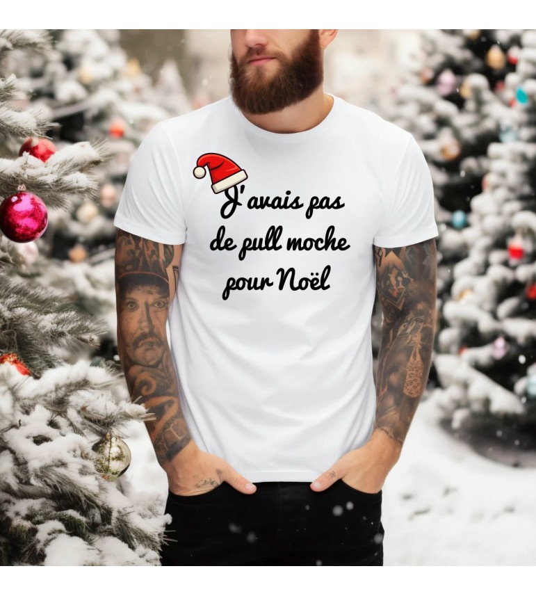 T-shirt homme PULL MOCHE NOËL