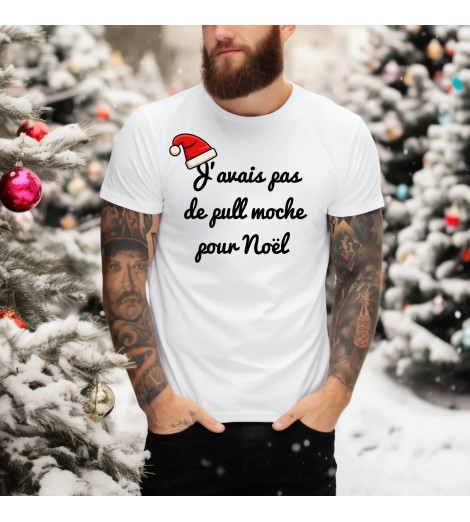 T-shirt homme PULL MOCHE NOËL