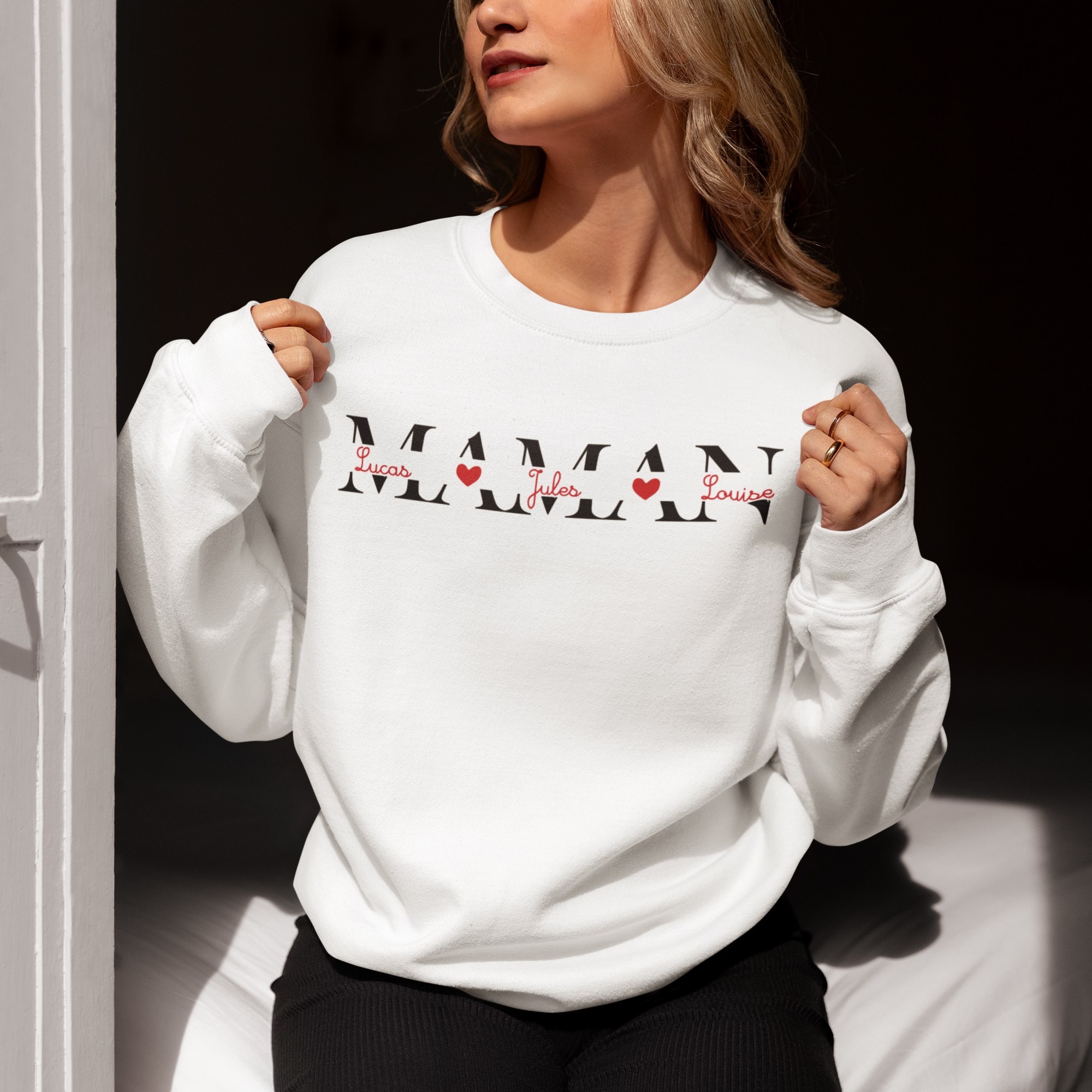 Sweat à Capuche "Maman Au Rhum" - Cadeau Drôle Pour Maman, Grand-mère - Idée Humour Fête Des Mères, Anniversaire - Coupe Classique, 241 G