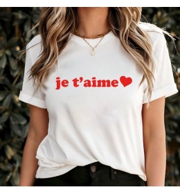 T-Shirt femme je t'aime