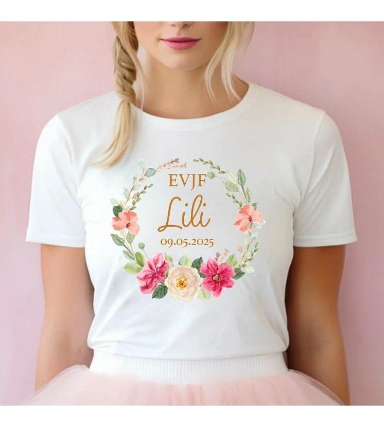 T-shirt femme EVJF À PERSONNALISER "PINK"