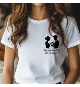 T-shirt femme EVJF À PERSONNALISER "LES MARIÉS"