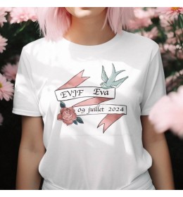 T-shirt femme EVJF À PERSONNALISER "GLAM"
