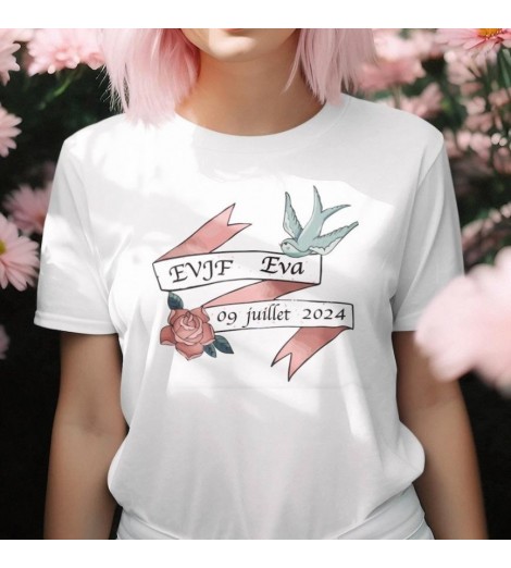 T-shirt femme EVJF À PERSONNALISER "GLAM"