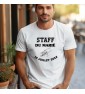 T-shirt homme EVG À PERSONNALISER "STAFF DU MARIÉ"