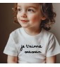 T-shirt enfant à personnaliser "je t'aime..."