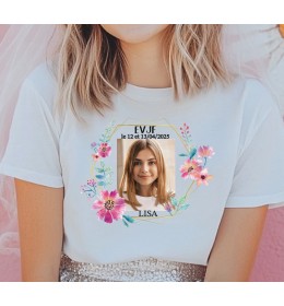 T-shirt femme EVJF À PERSONNALISER "PHOTO"