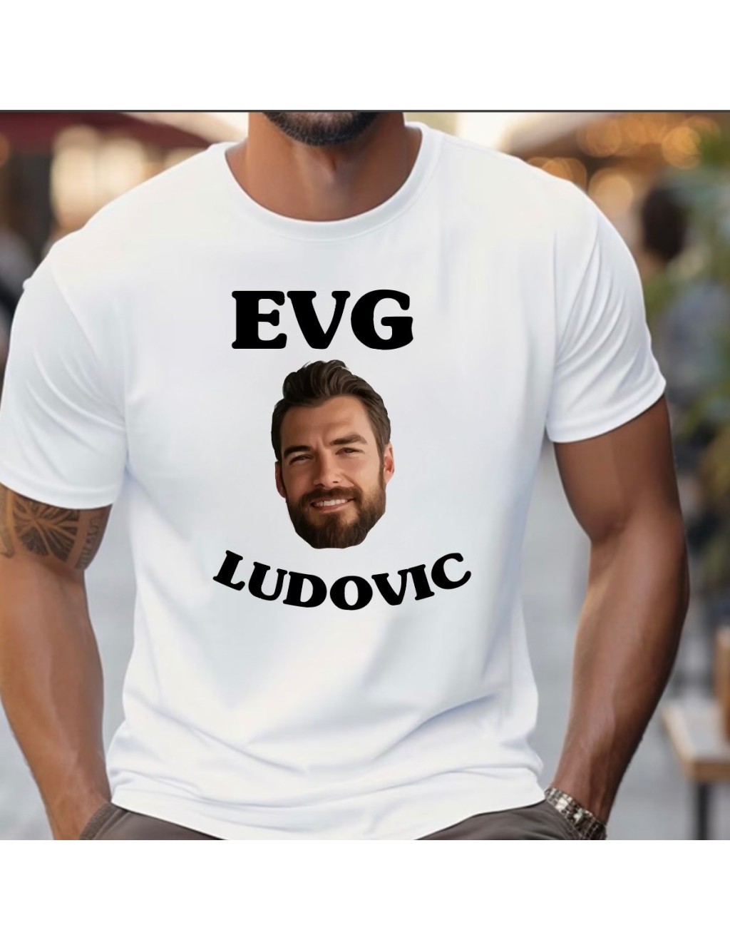 T-shirt homme EVG À PERSONNALISER PHOTO