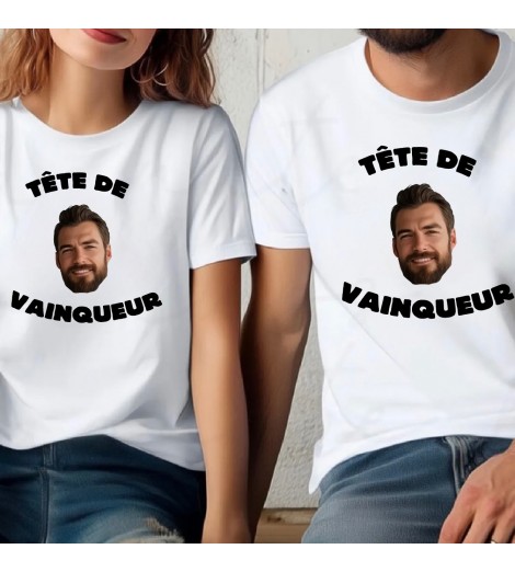 T-shirt femme tête de vainqueur PHOTO