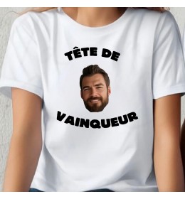 T-shirt femme tête de vainqueur PHOTO