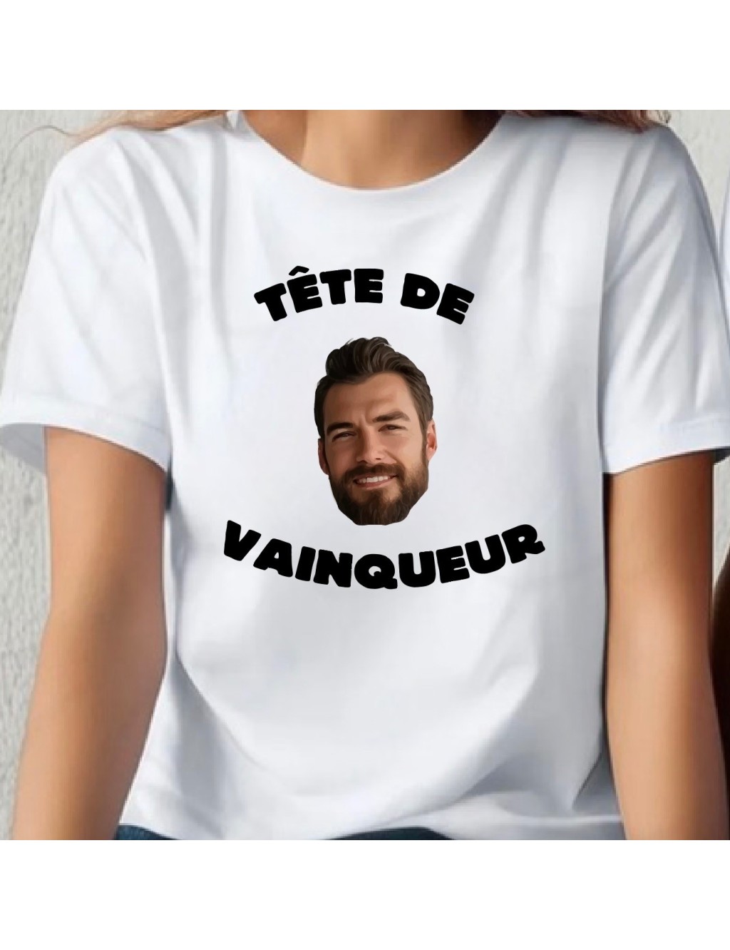 T-shirt femme tête de vainqueur PHOTO