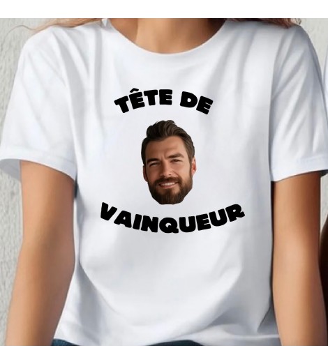 T-shirt femme tête de vainqueur PHOTO