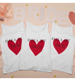 Débardeur femme EVJF COEUR ROUGE ELLE A DIT OUI