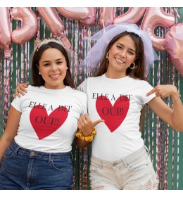 T-shirt femme EVJF COEUR ROUGE ELLE A DIT OUI