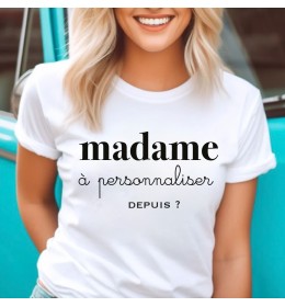 MADAME à PERSONNALISER avec texte et année
